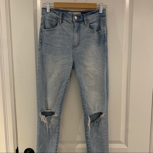 Full length high waisted garage skinny jeans. Size 07 - Picture 1 of 3